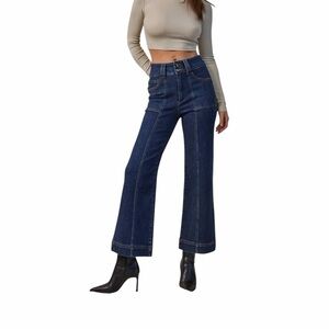 Mica•Ari Denim Wide Leg Crop Jeans